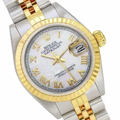 Rolex Datejust Two-Tone White Mother of
