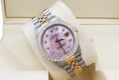 Rolex Datejust Custom 3ct Diamond Bezel