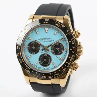 Unknown BUERNIJI Chronograph Date Light Black Strap