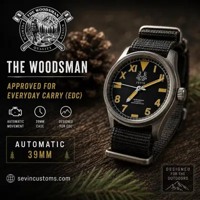 Unknown Sevin “The Woodsman” Black /Tan NH35