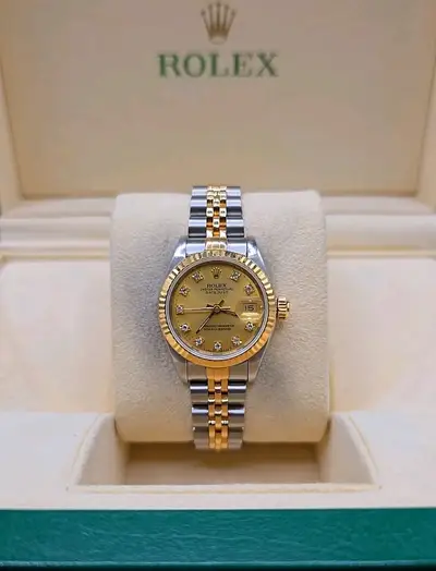 Rolex Datejust Champagne With Stunning!