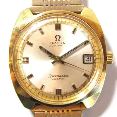 Omega Seamaster Cosmic Date Gold Tone