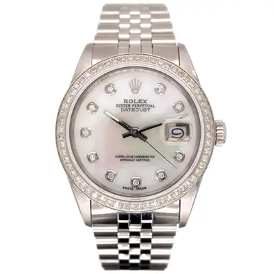 Rolex Datejust Jubilee Steel ICED 1.50ct