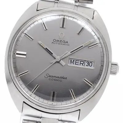 Omega Seamaster Cosmic Day/Date -TOOL107 Silver
