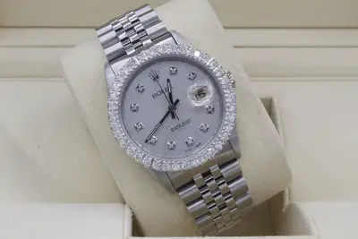 Rolex Datejust Custom 3ct VS Diamond