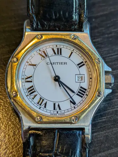 Cartier Santos Octagon LM Date 3-Hand