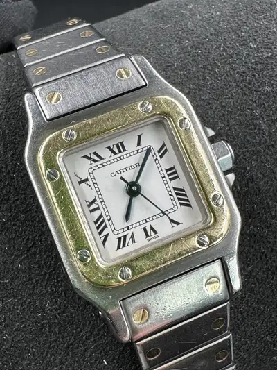 Cartier SANTOS 1170902 GOLD AND STEEL