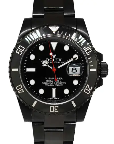 Rolex Rolex Submariner Date Black PVD Ceramic Bezel Mens 40mm Watch V 116610
