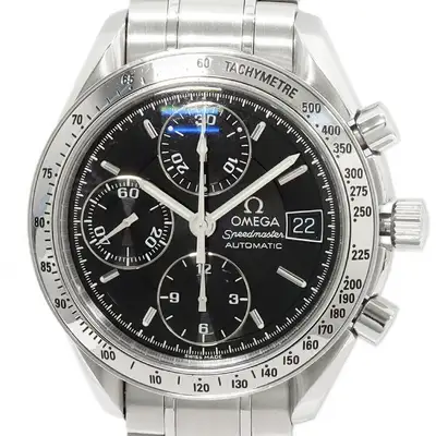 Omega OMEGA Speedmaster Date 3513.50 Automatic 38mm Black Dial Men's Watch SS Auth