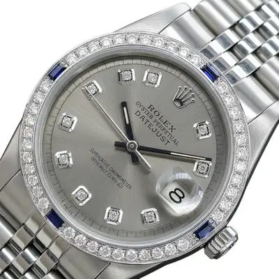 Rolex Datejust Steel Diamond Bezel Jubilee